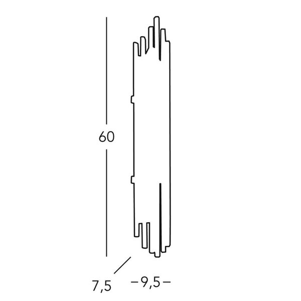 austrolux by Kolarz Nástenné svietidlo Ontario, výška 60 cm, zlato, Obývacia izba / jedáleň, kov, krištáľ, E14, 40W, L: 9.5 cm, K: 60cm