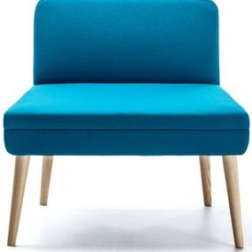 LaCividina - Lounge stolička SERIE 50 - drevená podnož