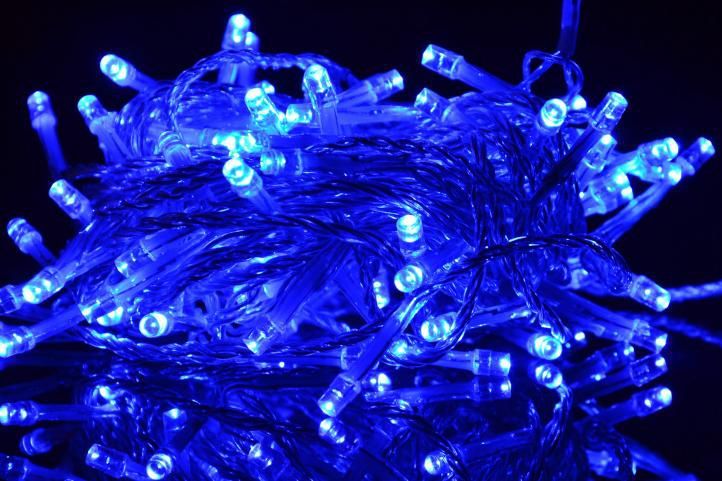 Vianočné LED osvetlenie 1,35 m- modrá 10 diód