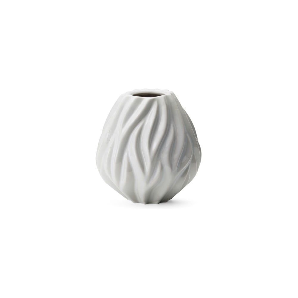 Biela porcelánová váza Morsø Flame, výška 15 cm