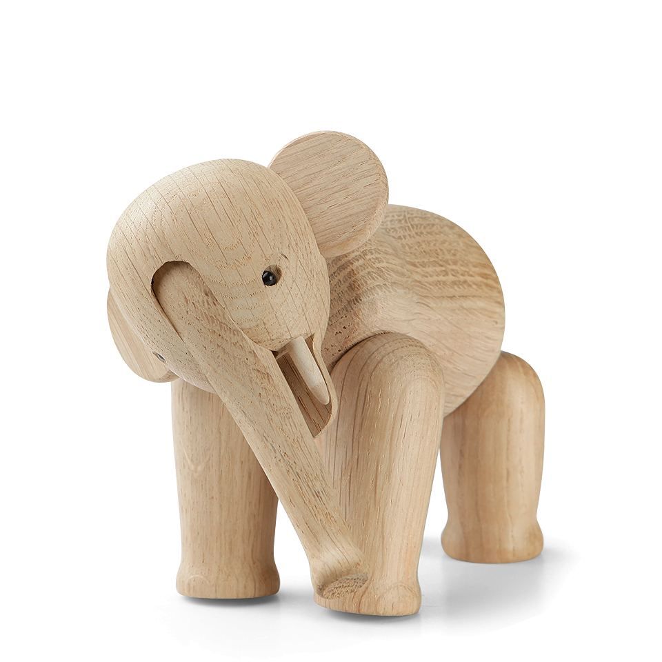 Kay Bojesen Denmark Drevený slon Oak Elephant Mini 9,5 cm