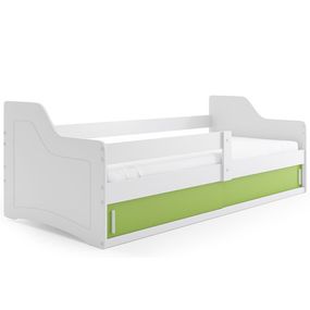 Detská posteľ SOFIX s úložným priestorom 80x160 cm - biela Zelená