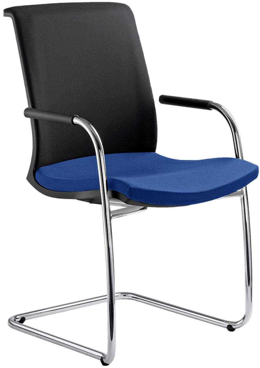 LD SEATING Konferenčná stolička LYRA NET 204-Z-N4, kostra chrom