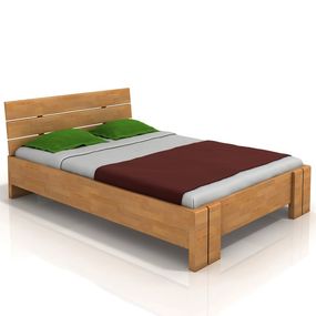 Manželská posteľ 160 cm Naturlig Tosen High (buk) (s roštom)