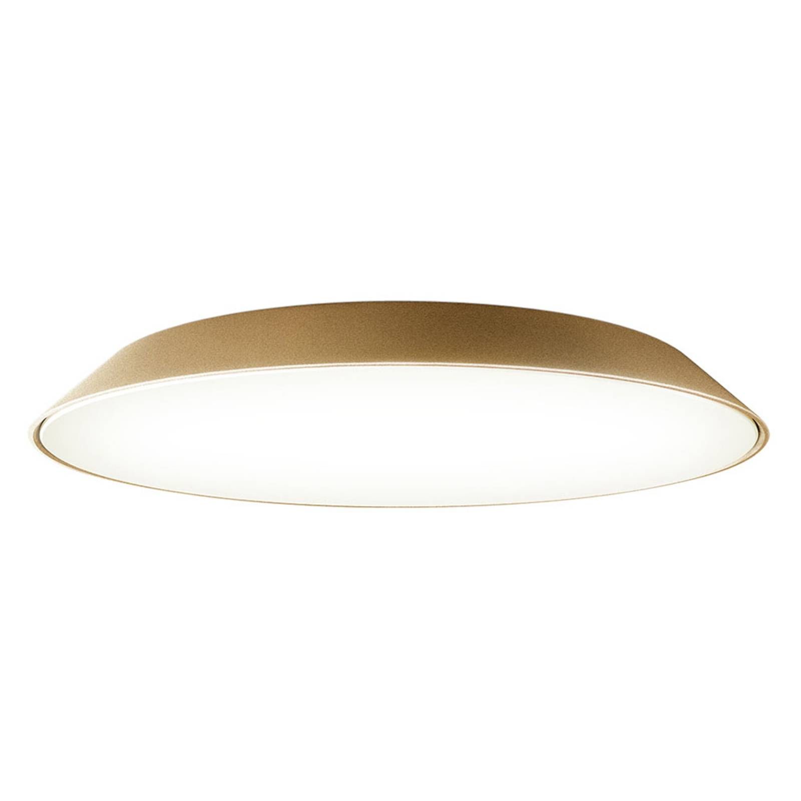 Artemide Febe stropná LED lampa, holubia, 2700 K, Obývacia izba / jedáleň, metakrylát, polykarbonát, 24.8W, K: 8.6cm