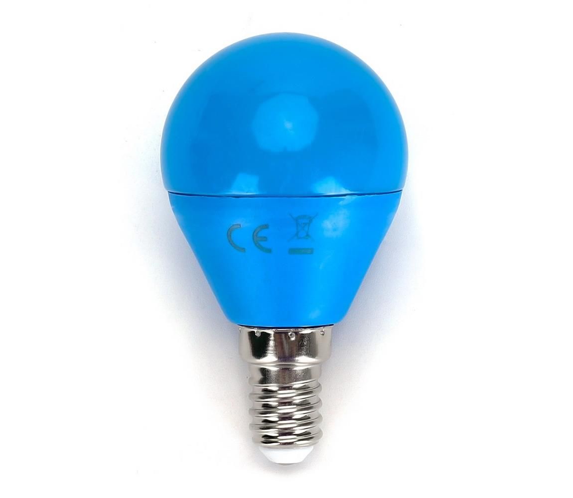 LED Žiarovka G45 E14/4W/230V modrá - Aigostar