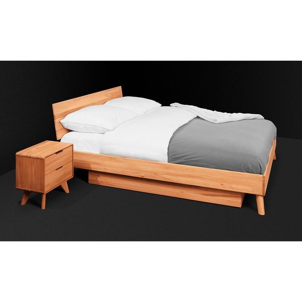Dvojlôžková posteľ z bukového dreva 160x200 cm Greg 1 - The Beds