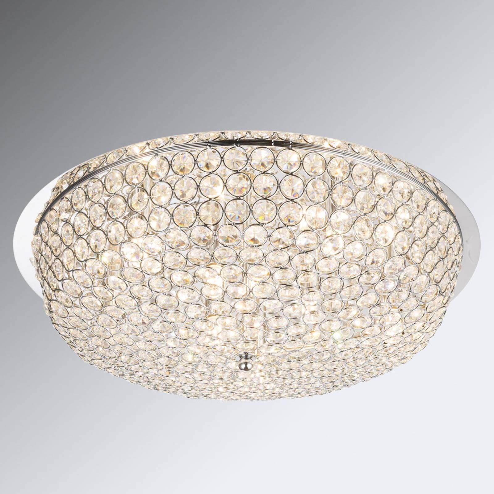 Globo Krištáľové stropné svietidlo Emilia LED žiarovka, Obývacia izba / jedáleň, kov, sklo, G9, 3W, K: 16cm