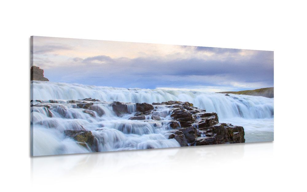 Obraz islandské vodopády - 120x60