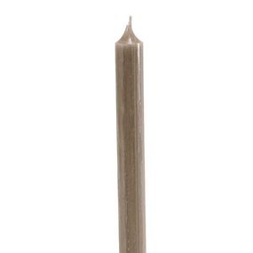 Vysoká sviečka taupe,  19,5 cm
