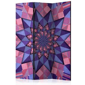 Artgeist Paraván - Star Mandala (Pink-Violet) [Room Dividers]