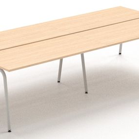 NARBUTAS - Štvormiestny pracovný stôl ROUND 360x164