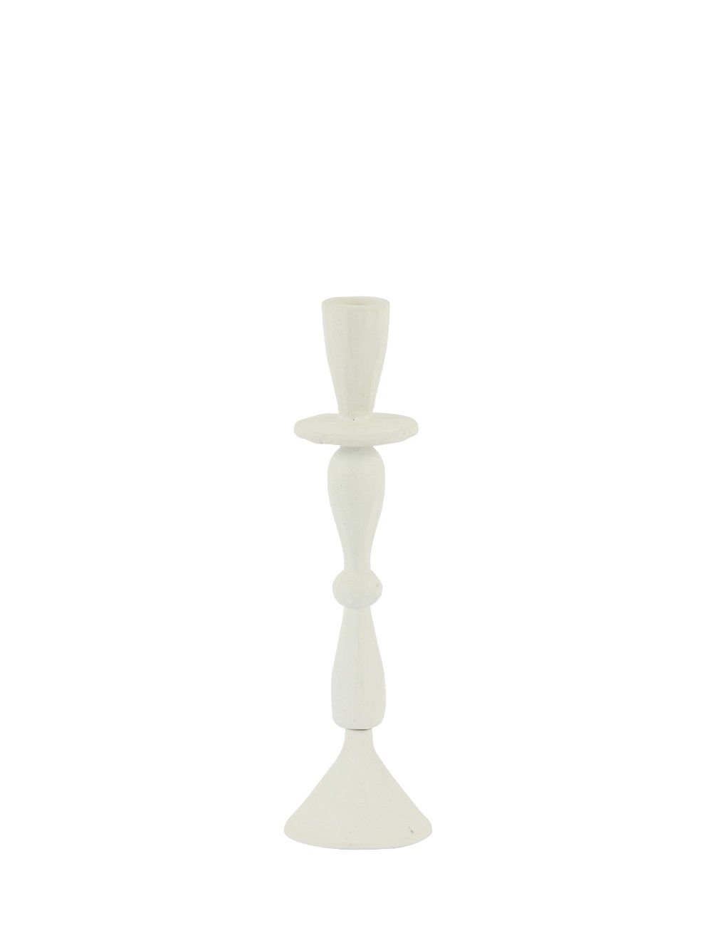 Kovový svietnik CASANDRA, Cream (S), 24,5 cm