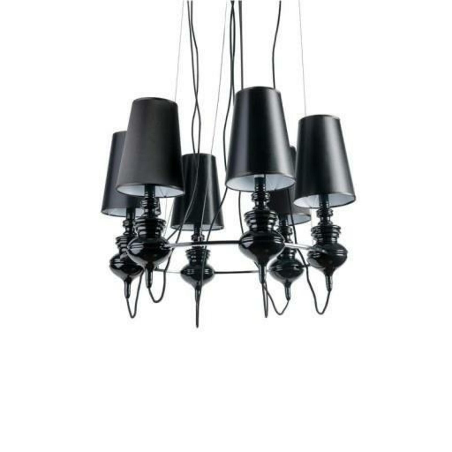 Závěsné svítidlo AZzardo Baroco 6 pendant black AZ1379 E27 6x50W IP20 80cm černé