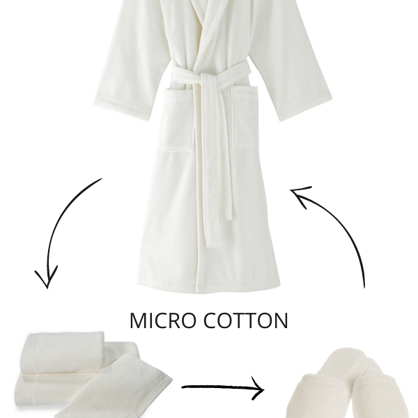 Soft Cotton Pánsky a dámsky župan MICRO COTTON. Extra jemný a velice savý dámský a pánský župan MICRO COTTON z té nejlepší micro bavlny. Biela S