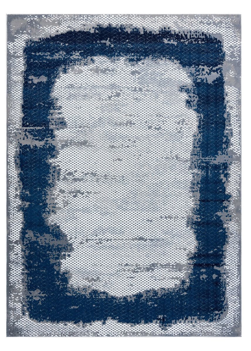 Dywany Łuszczów AKCIA: 140x190 cm Kusový koberec Core A004 Frame blue/grey - 140x190 cm