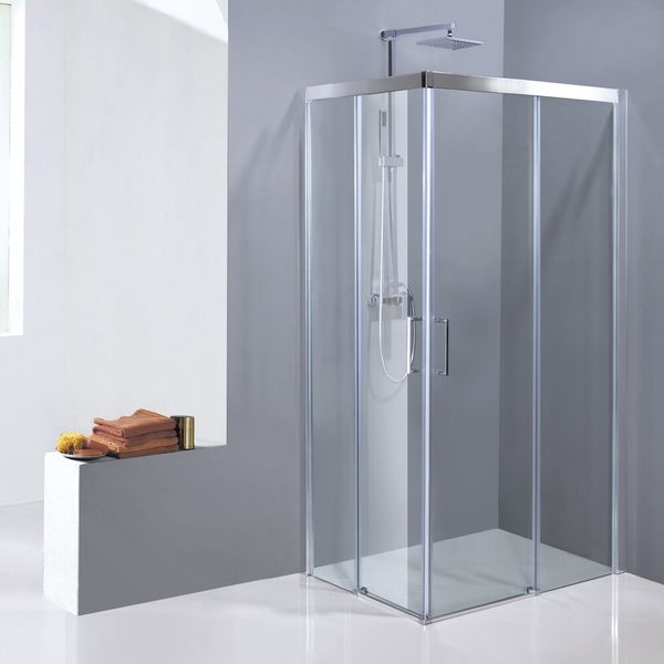 Aquatek - DYNAMIC R14 obdĺžnikový sprchový kút 100 x 80, sklo grapé, pravý