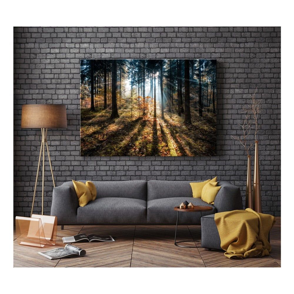 Obraz Styler Glasspik Autumn Sunset, 70 × 100 cm