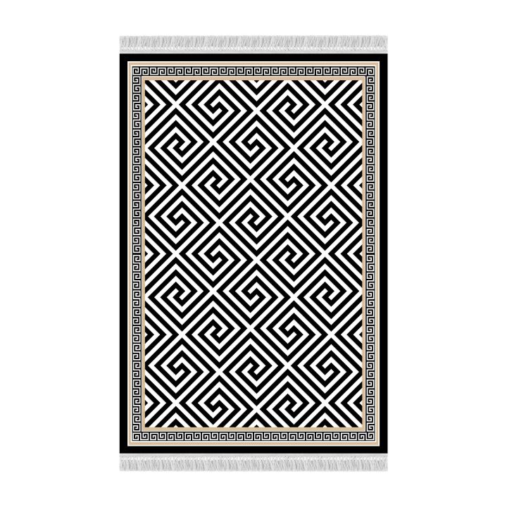 Koberec Motive 80x150 cm - čierna / biela