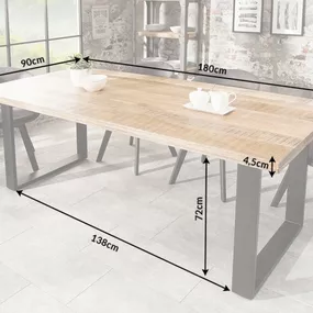 Jedálenský stôl THOR Dekorhome 180x90x77 cm