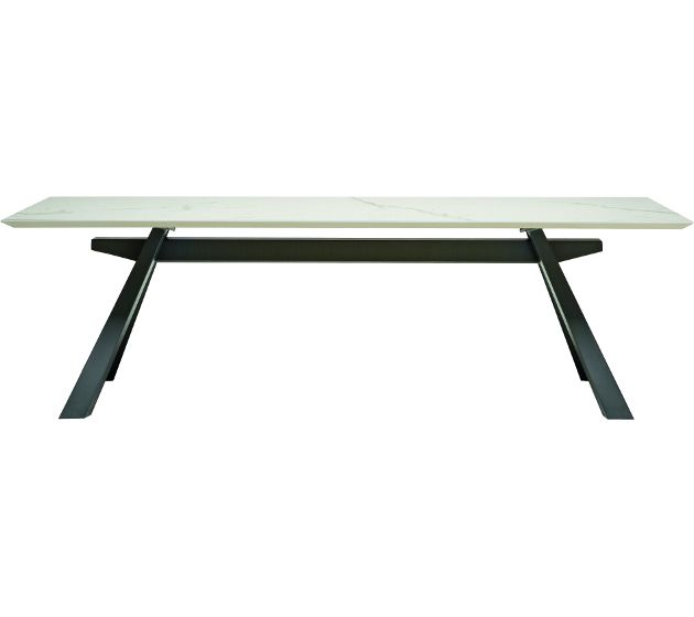 MIDJ - Jedálenský stôl ZEUS, sklo/drevo