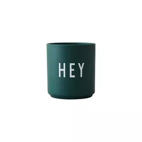 Tmavozelený porcelánový hrnček 300 ml Hey – Design Letters