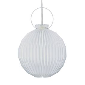 LE KLINT 107 – závesná lampa ručne vyrábaná, Obývacia izba / jedáleň, papier, E27, 40W, K: 22cm