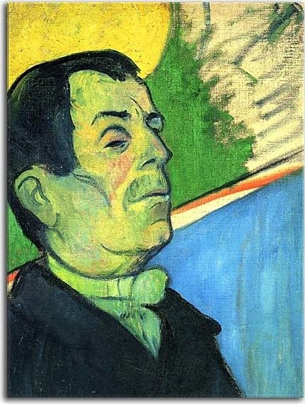 Portrait of a man wearing a lavalliere Reprodukcia Paul Gauguin zs17167