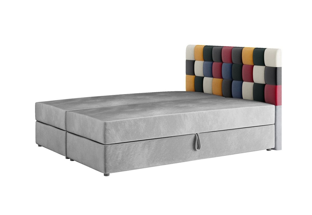 Expedo Čalúnená posteľ boxspring APPLE, 180x200, itaka 14/červená