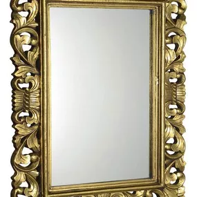 Scule IN163 zrkadlo v ráme, 70x100 cm, zlatá Antique