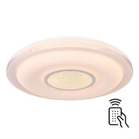 GLOBO SMART LIGHT 48007FSH-30 MAGNIFIQUE stropné LED svietidlo 500 mm 30W/2300lm 3000-6500K IP20 biela s diaľkovým ovládaním, starlight efekt