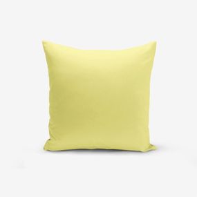 Žltá obliečka na vankúš s prímesou bavlny Minimalist Cushion Covers , 45 × 45 cm