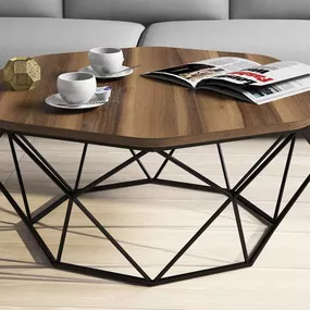 Sofahouse Dizajnový konferenčný stolík Gagenia 90 cm vzor orech