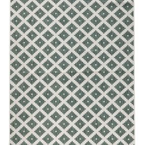Kusový koberec Northrugs Twin 103125 Green Cream 80x250 cm