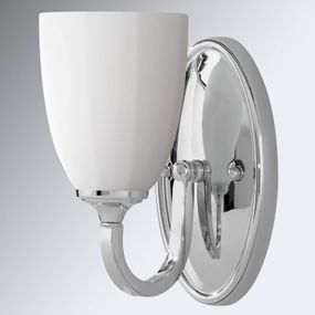 FEISS Klasicky navrhnuté kúpeľňové nástenné svetlo Perry, Kúpeľňa, kov, sklo, G9, 40W, L: 11.7 cm, K: 22.2cm