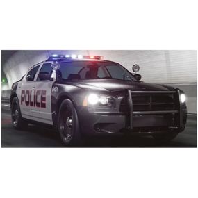 BrandMac · Bavlnená plážová osuška Americké policajné auto - 100% bavlna - 70 x 140 cm