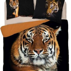 DomTextilu Bavlenené obojstranné obliečky s tigrím vzorom 45740-238017