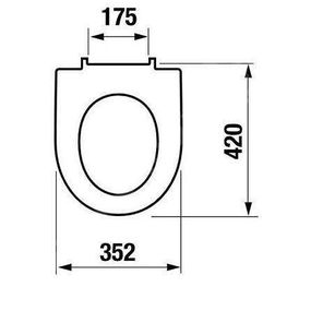 Jika Lyra plus - WC sedadlo s poklopom, biela H8903840000631