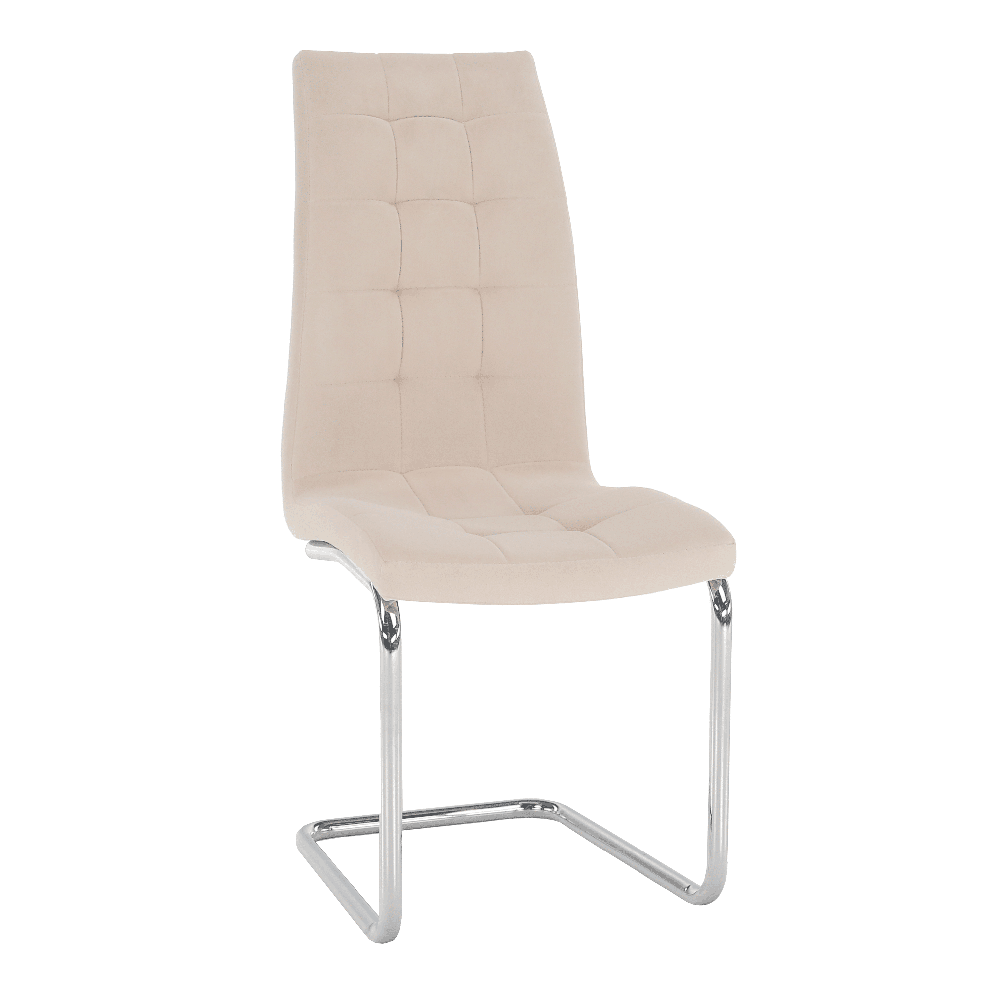 Kondela Jedálenská stolička, béžová Dulux Velvet látka/chróm, SALOMA NEW 70799