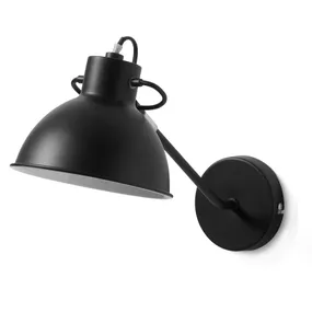 Čierna nástenná lampa Kave Home Odalis