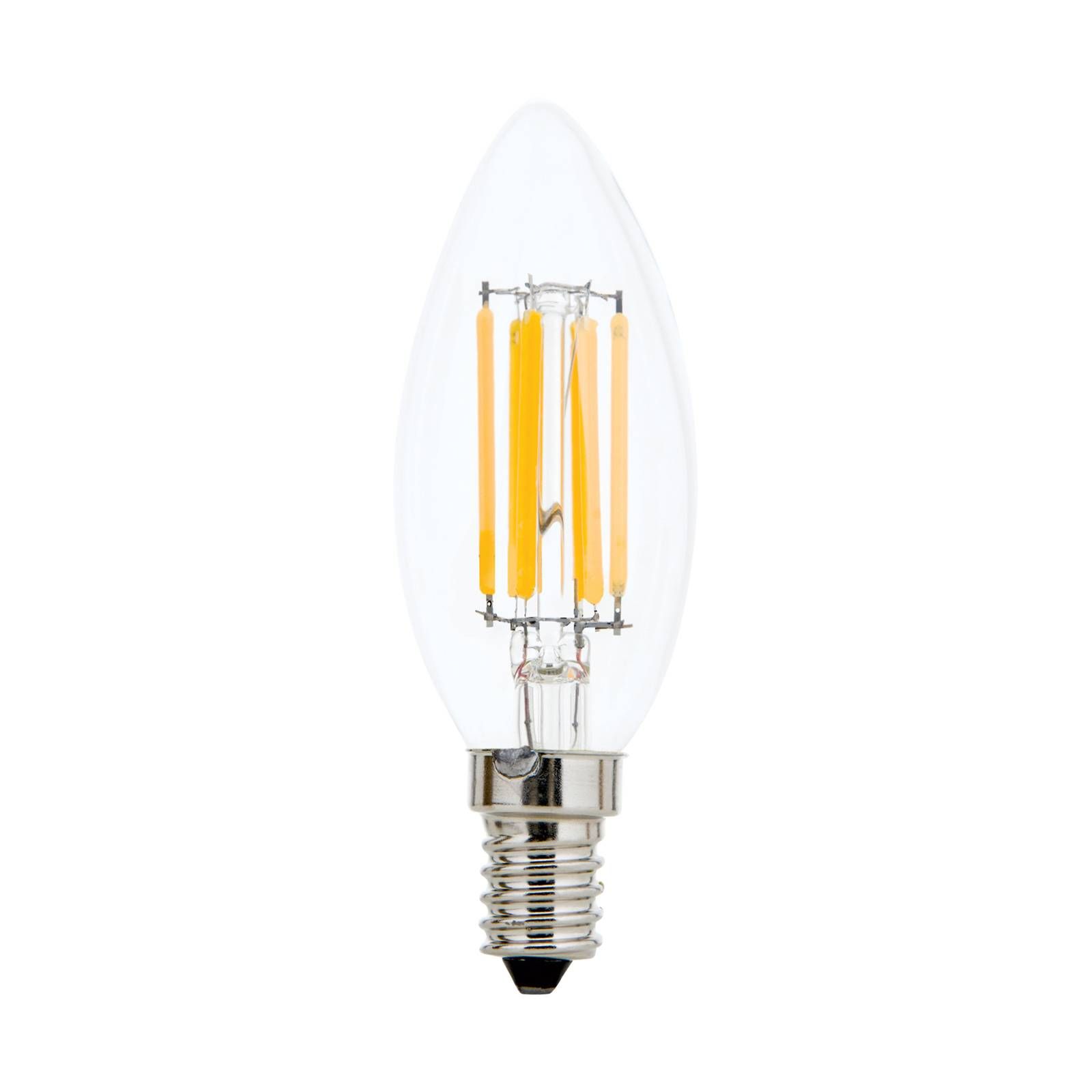Orion Sviečková LED E14 5W filament číra stmievateľná, E14, 5W, Energialuokka: E, P: 98 cm