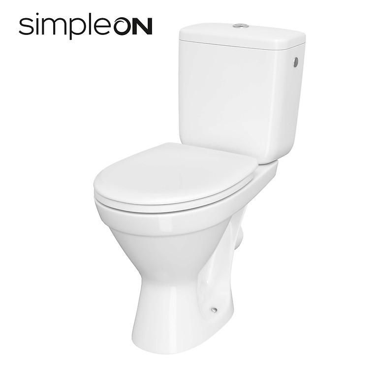 CERSANIT - WC KOMBI 698 CERSANIA II. SIMPLEON 010 3/6L+DUROPLAST SEDADLO SOFTCLOSE K11-2339