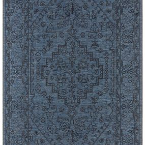NORTHRUGS - Hanse Home koberce Kusový koberec Jaffa 103896 Azurblue / Anthracite - 70x140 cm