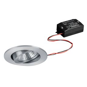 BRUMBERG LED bodové svetlá okrúhle hliník 2 700 K, Chodba, hliník, 7W, K: 0.3cm