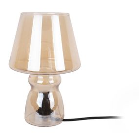 Hnedá sklenená stolová lampa Leitmotiv Classic Glass, ø 16 cm