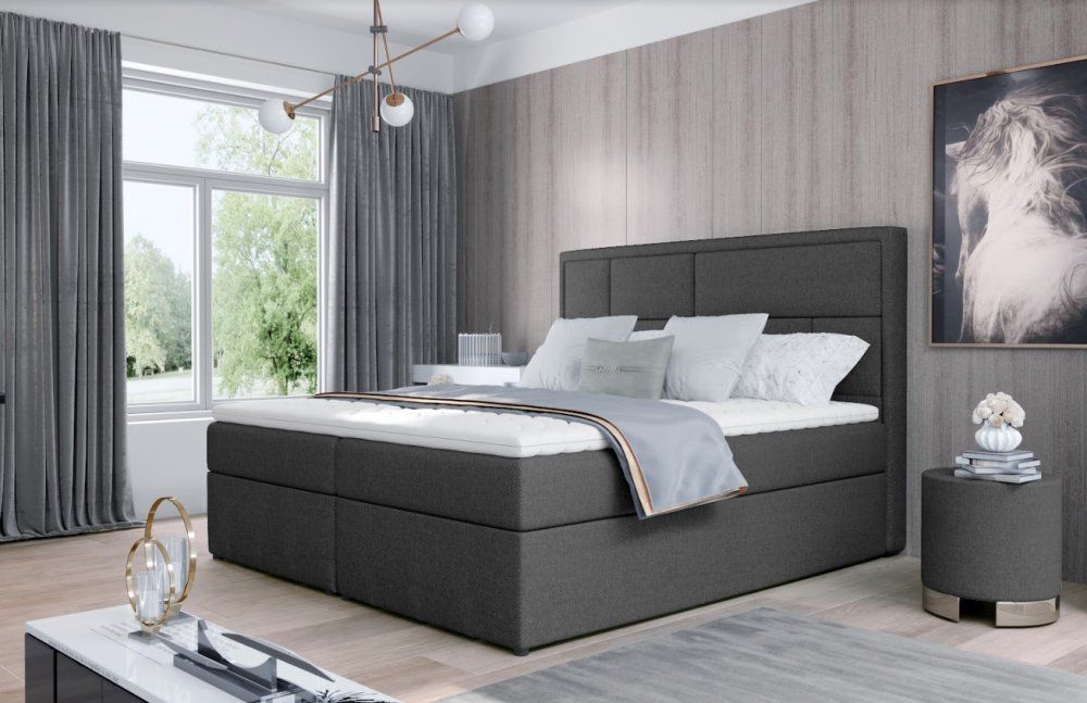 ArtElta Manželská posteľ MERON Boxspring | 140 x 200 cm Farba: Inarri 96