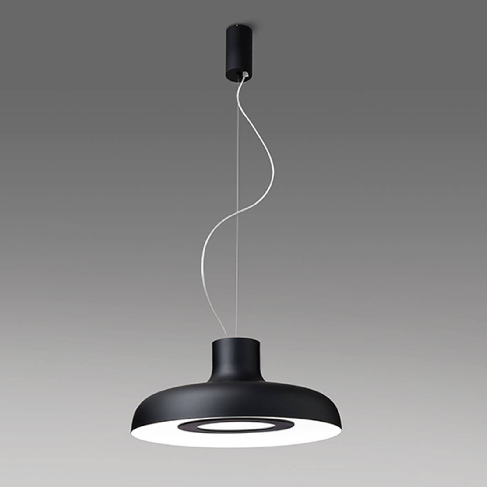ICONE Duetto LED svietidlo 927 Ø 35cm čierna/biela, Obývacia izba / jedáleň, hliník, 13W