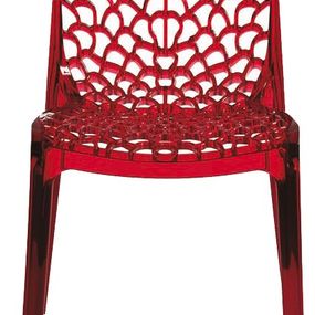 stolička GRUVYER červená, vzorkový kus Rožnov p.R.