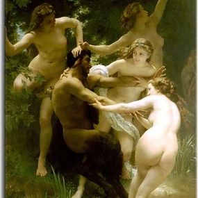 Reprodukcia Nymphs and Satyr zs17411