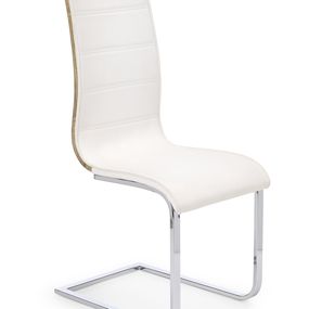 Jedálenská stolička K104 (biela + dub sonoma)